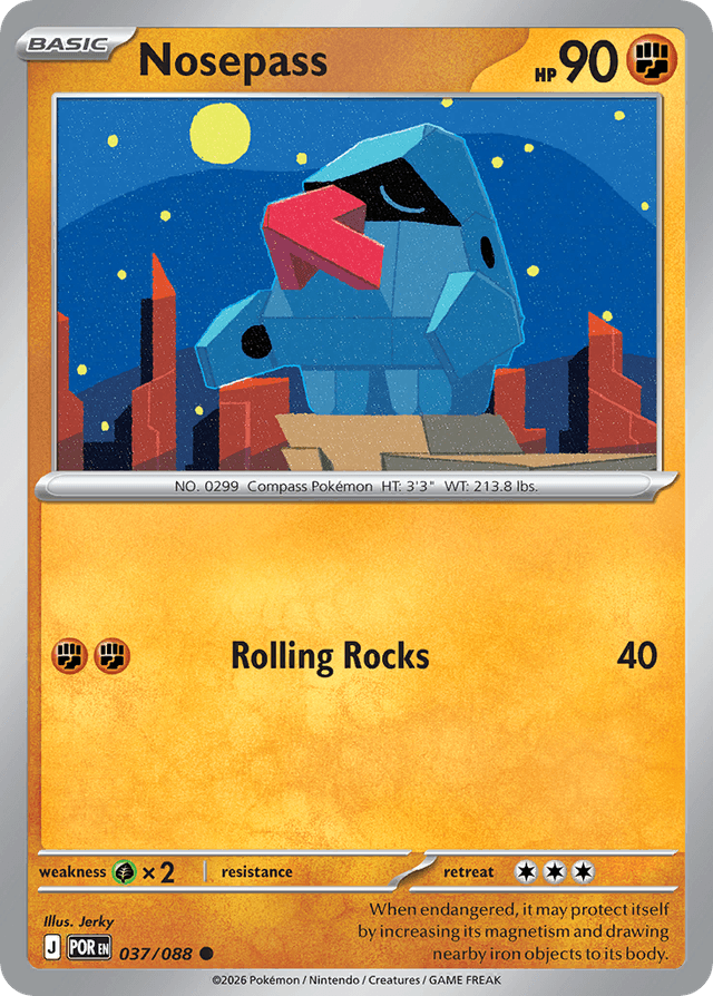 Carta Nosepass 37/88 do set Perfect Order — Pokémon TCG | Bynx