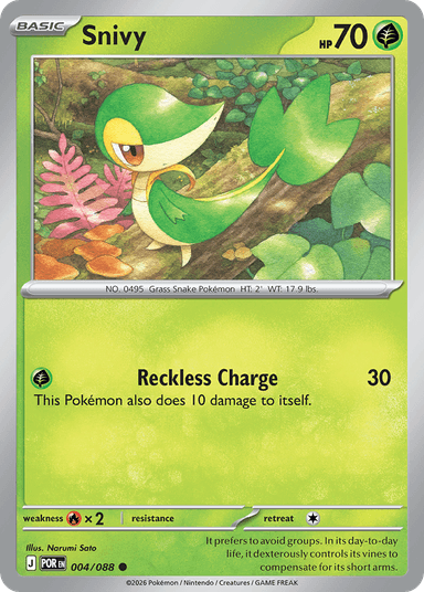 Carta Snivy 4/88 do set Perfect Order — Pokémon TCG | Bynx