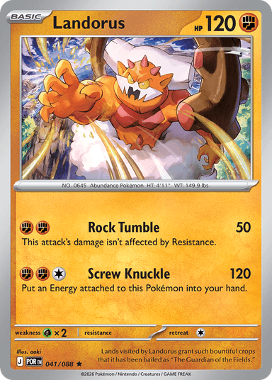 Carta Landorus 41/88 do set Perfect Order — Pokémon TCG | Bynx