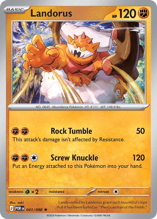 Carta Landorus 41/88 do set Perfect Order — Pokémon TCG | Bynx