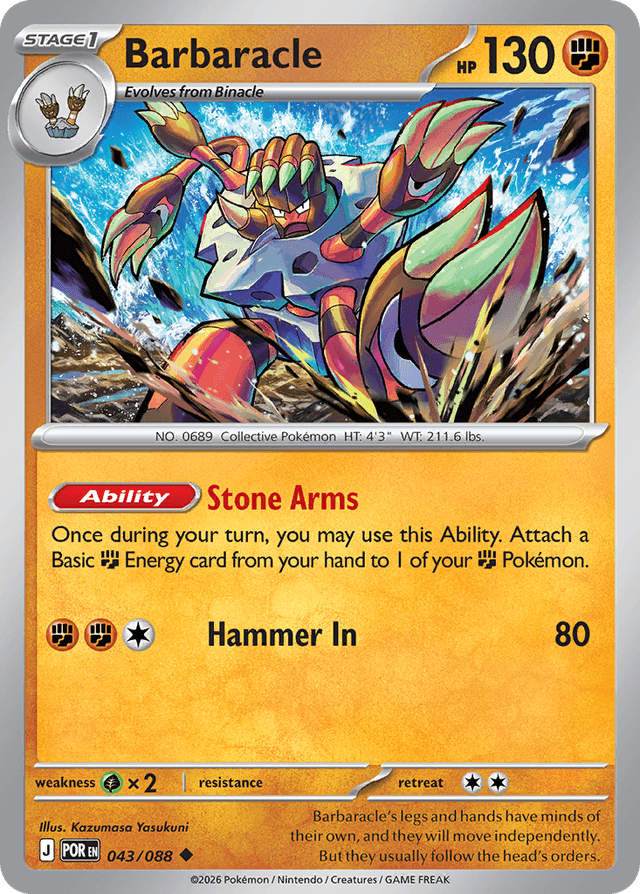 Carta Barbaracle 43/88 do set Perfect Order — Pokémon TCG | Bynx