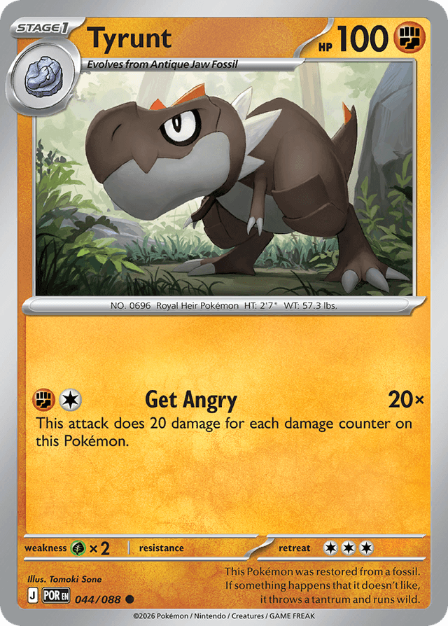 Carta Tyrunt 44/88 do set Perfect Order — Pokémon TCG | Bynx