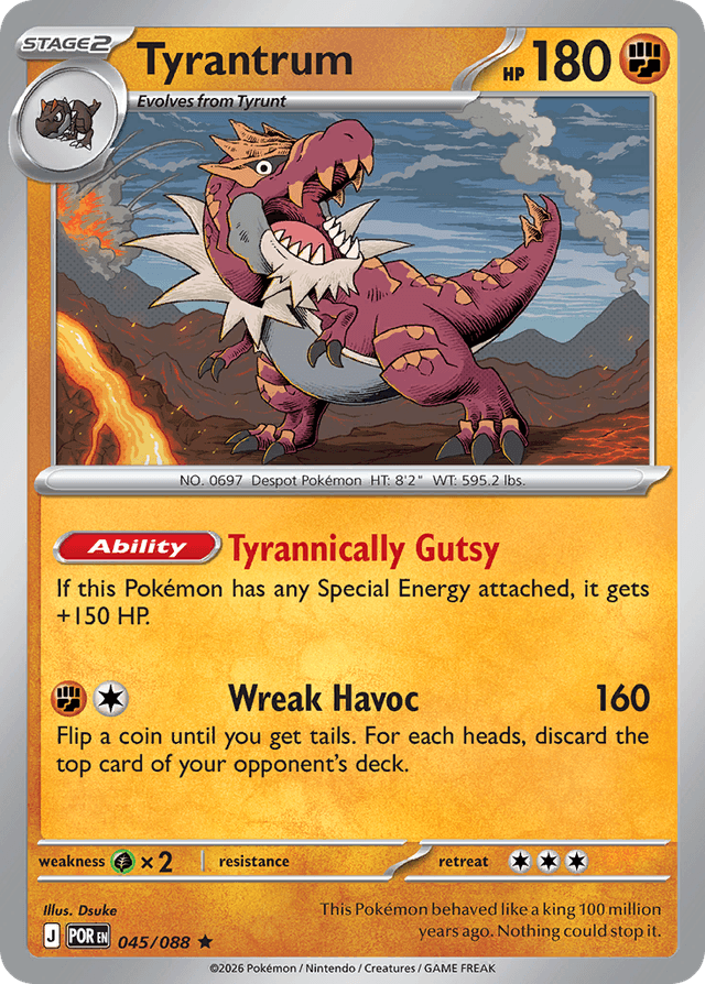 Carta Tyrantrum 45/88 do set Perfect Order — Pokémon TCG | Bynx