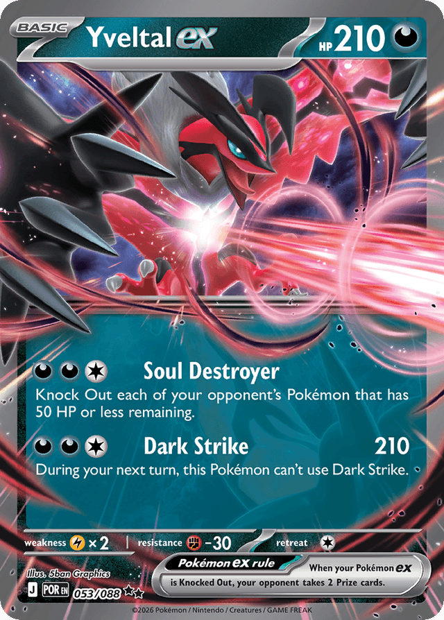 Carta Yveltal ex 53/88 do set Perfect Order — Pokémon TCG | Bynx