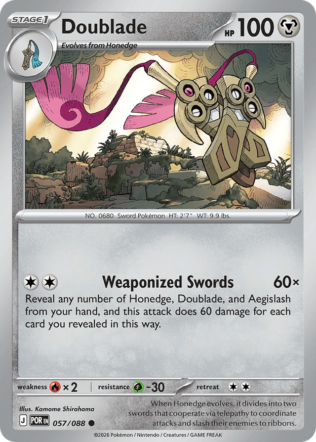 Carta Doublade 57/88 do set Perfect Order — Pokémon TCG | Bynx