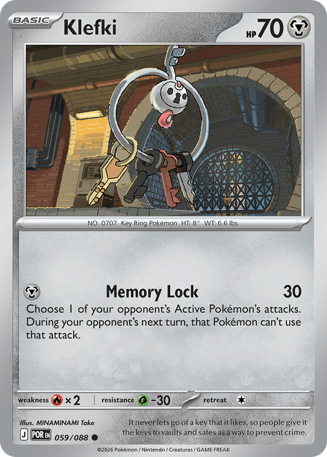 Carta Klefki 59/88 do set Perfect Order — Pokémon TCG | Bynx