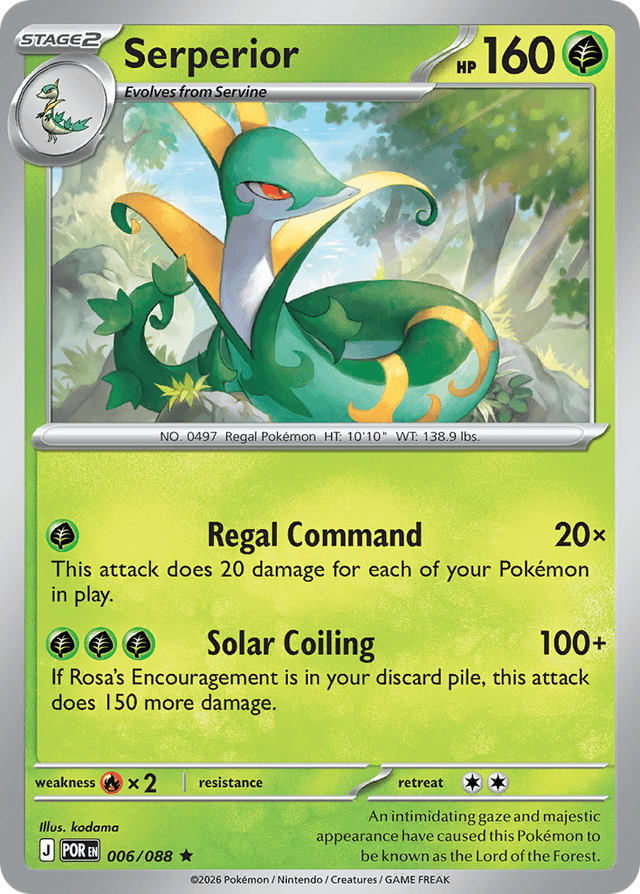 Carta Serperior 6/88 do set Perfect Order — Pokémon TCG | Bynx