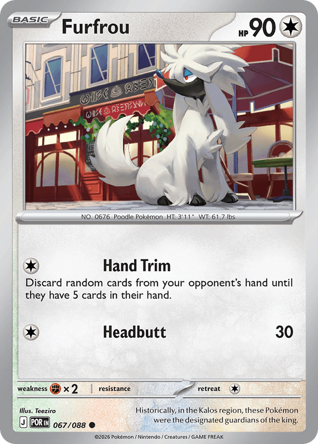 Carta Furfrou 67/88 do set Perfect Order — Pokémon TCG | Bynx