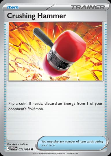 Carta Crushing Hammer 71/88 do set Perfect Order — Pokémon TCG | Bynx