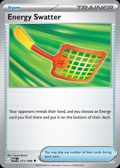 Carta Energy Swatter 73/88 do set Perfect Order — Pokémon TCG | Bynx