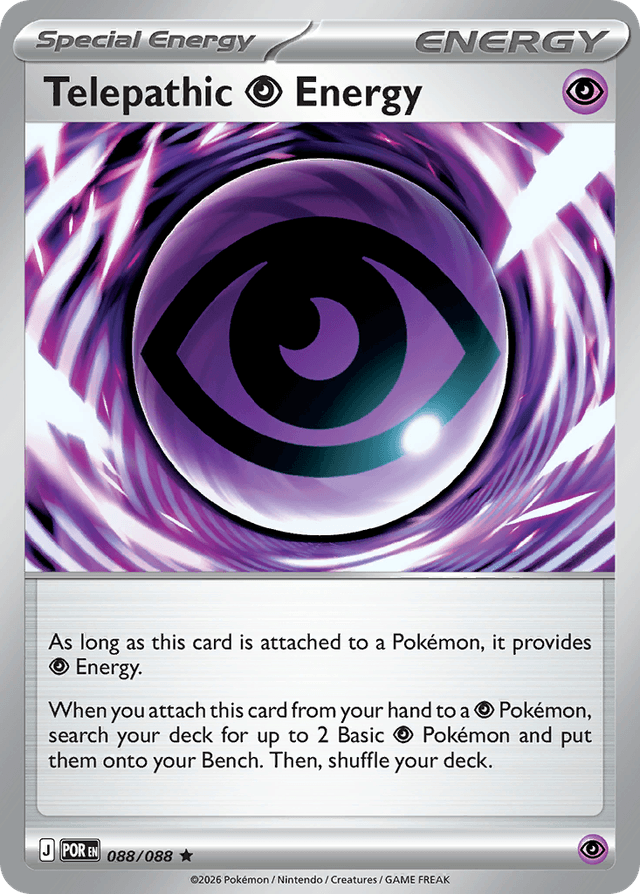 Carta Telepathic Psychic Energy 88/88 do set Perfect Order — Pokémon TCG | Bynx