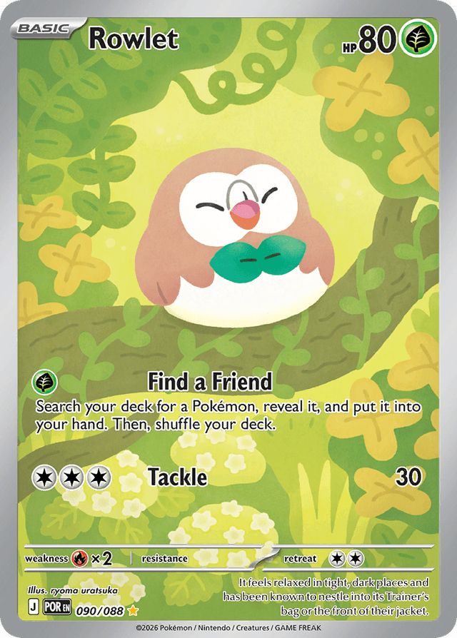 Carta Rowlet 90/88 do set Perfect Order — Pokémon TCG | Bynx