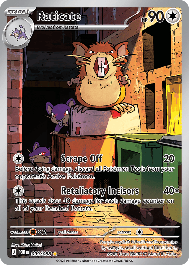 Carta Raticate 99/88 do set Perfect Order — Pokémon TCG | Bynx