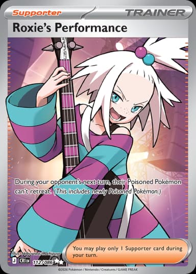 Carta Roxie's Performance 112/122 do set Chaos Rising — Pokémon TCG | Bynx
