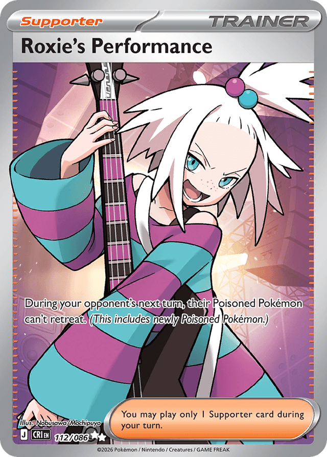 Carta Roxie's Performance 112/122 do set Chaos Rising — Pokémon TCG | Bynx