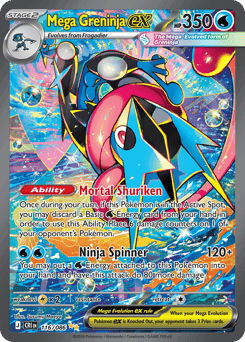 Mega Greninja ex 116 — Chaos Rising