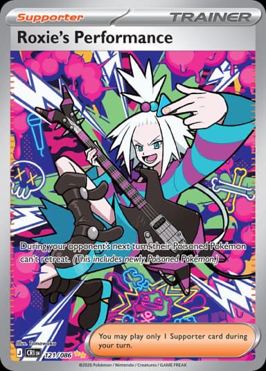 Carta Roxie's Performance 121/122 do set Chaos Rising — Pokémon TCG | Bynx