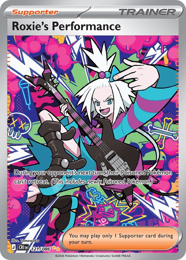 Carta Roxie's Performance 121/122 do set Chaos Rising — Pokémon TCG | Bynx