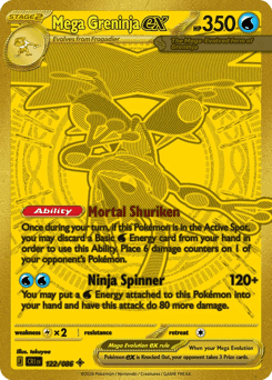 Mega Greninja ex 122 — Chaos Rising