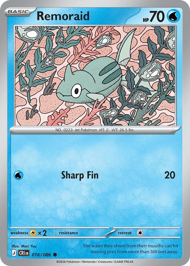 Carta Remoraid 16/122 do set Chaos Rising — Pokémon TCG | Bynx