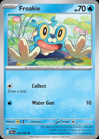 Carta Froakie 20/86 do set Chaos Rising — Pokémon TCG | Bynx