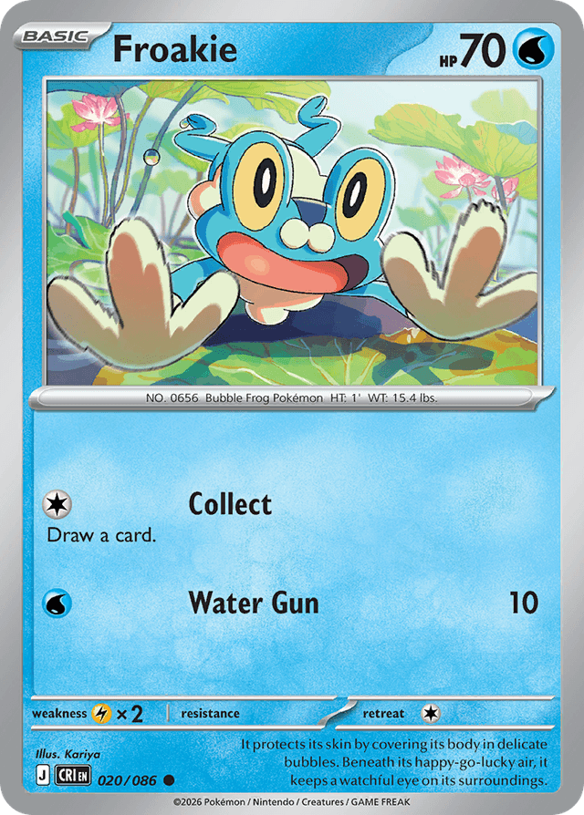 Carta Froakie 20/122 do set Chaos Rising — Pokémon TCG | Bynx