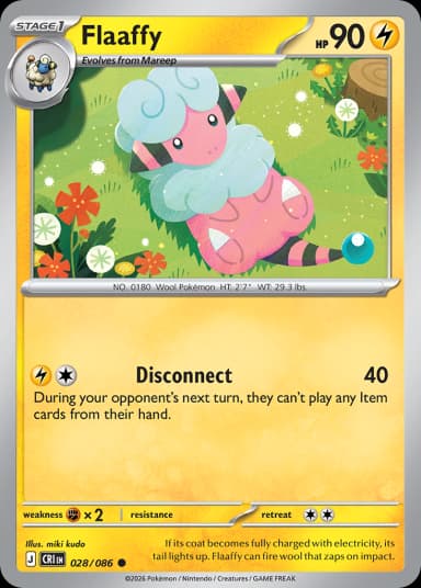 Carta Flaaffy 28/86 do set Chaos Rising — Pokémon TCG | Bynx