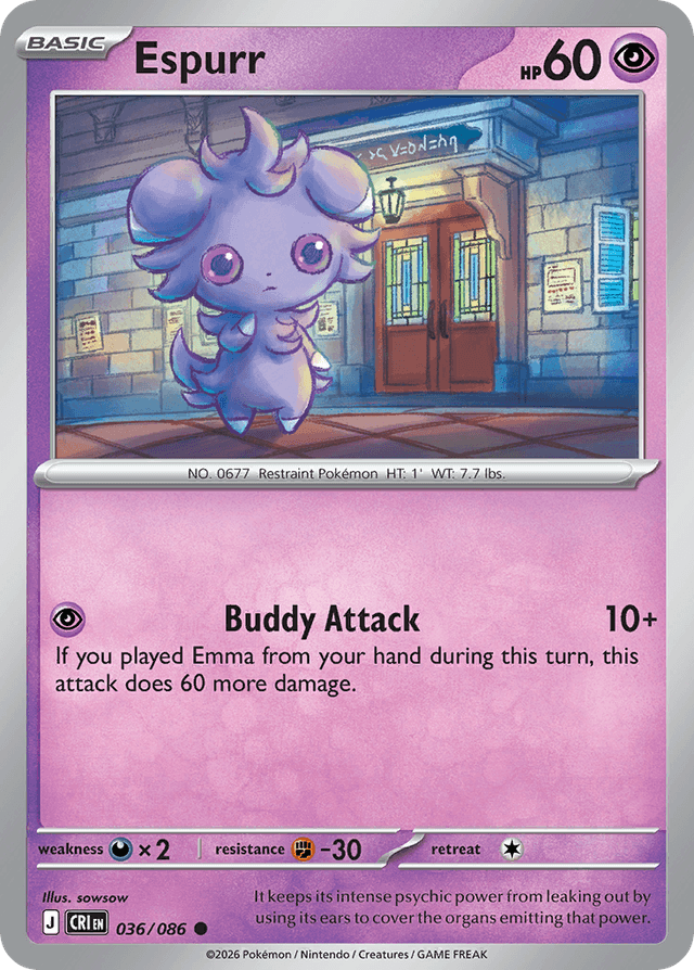 Carta Espurr 36/122 do set Chaos Rising — Pokémon TCG | Bynx