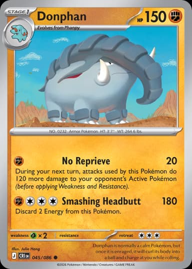 Carta Donphan 45/122 do set Chaos Rising — Pokémon TCG | Bynx