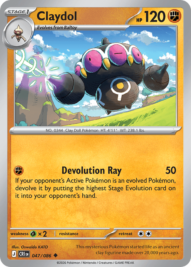 Carta Claydol 47/122 do set Chaos Rising — Pokémon TCG | Bynx