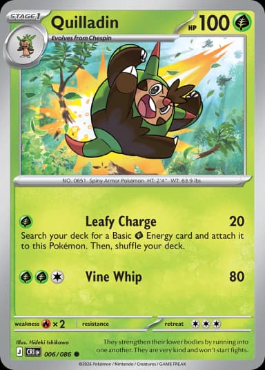 Carta Quilladin 6/122 do set Chaos Rising — Pokémon TCG | Bynx