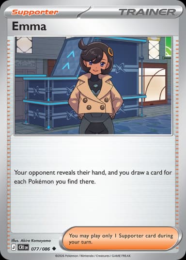 Carta Emma 77/122 do set Chaos Rising — Pokémon TCG | Bynx