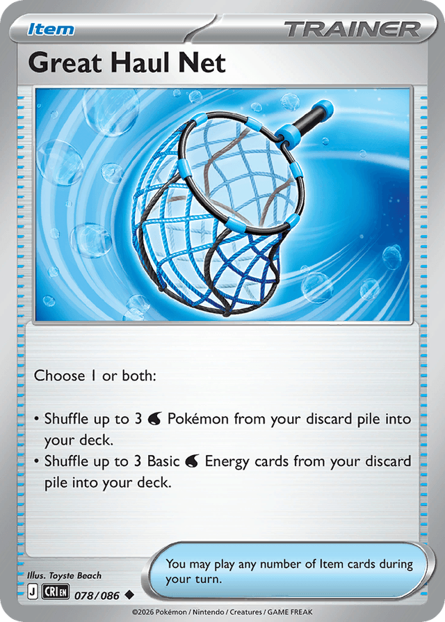 Carta Great Haul Net 78/122 do set Chaos Rising — Pokémon TCG | Bynx