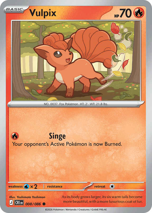 Carta Vulpix 8/122 do set Chaos Rising — Pokémon TCG | Bynx