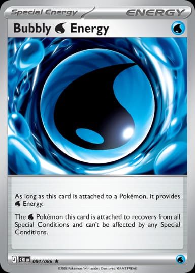 Carta Bubbly Water Energy 84/122 do set Chaos Rising — Pokémon TCG | Bynx
