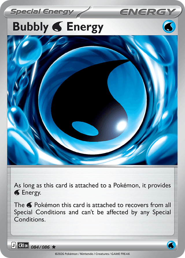 Carta Bubbly Water Energy 84/122 do set Chaos Rising — Pokémon TCG | Bynx