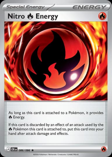 Carta Nitro Fire Energy 86/122 do set Chaos Rising — Pokémon TCG | Bynx