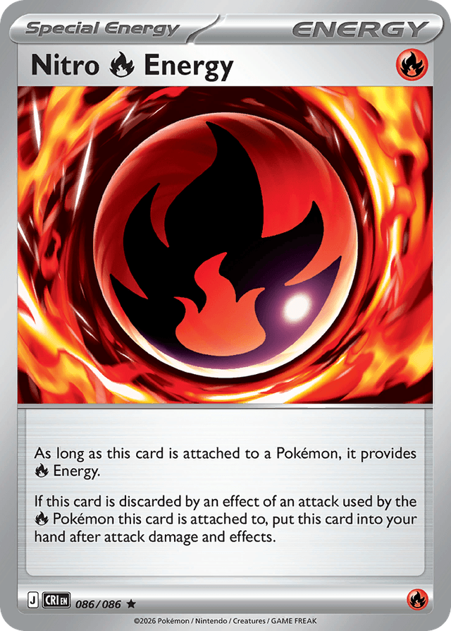 Carta Nitro Fire Energy 86/86 do set Chaos Rising — Pokémon TCG | Bynx