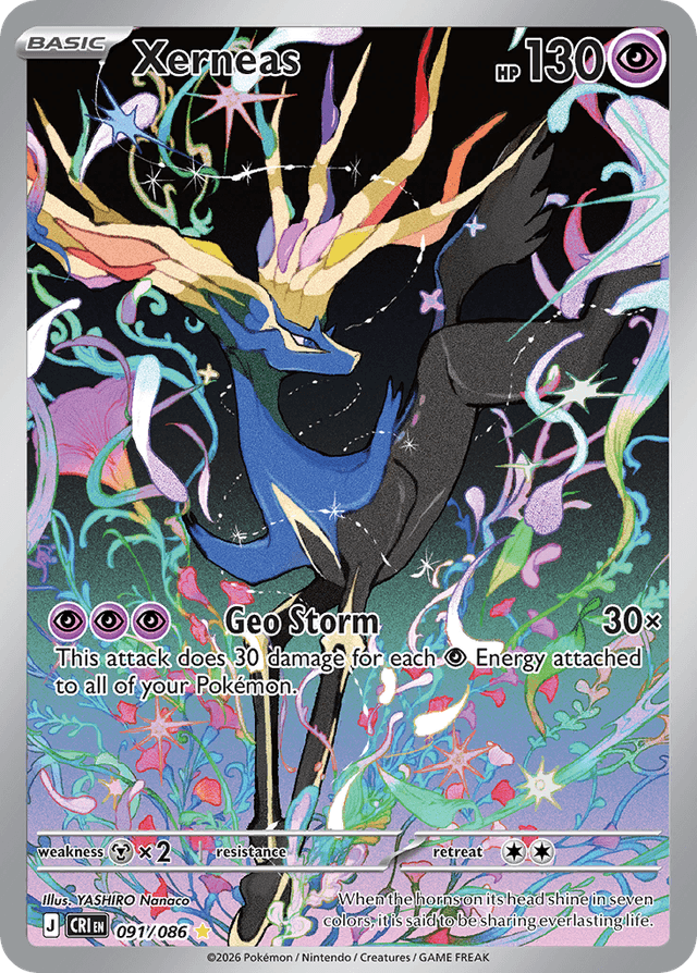 Carta Xerneas 91/122 do set Chaos Rising — Pokémon TCG | Bynx