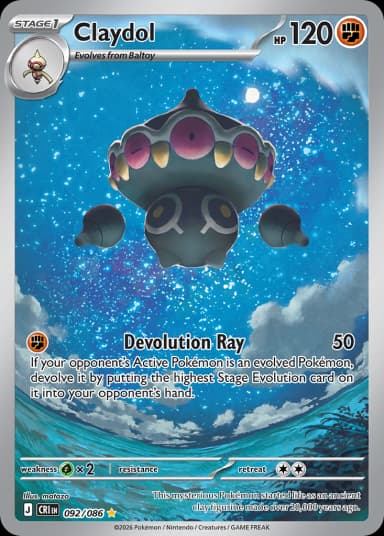 Carta Claydol 92/86 do set Chaos Rising — Pokémon TCG | Bynx