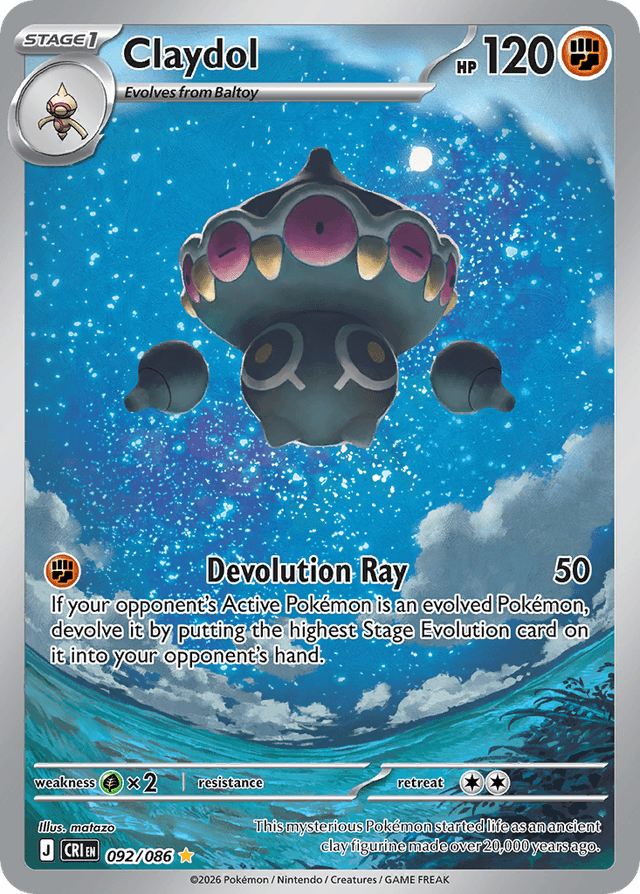Carta Claydol 92/86 do set Chaos Rising — Pokémon TCG | Bynx