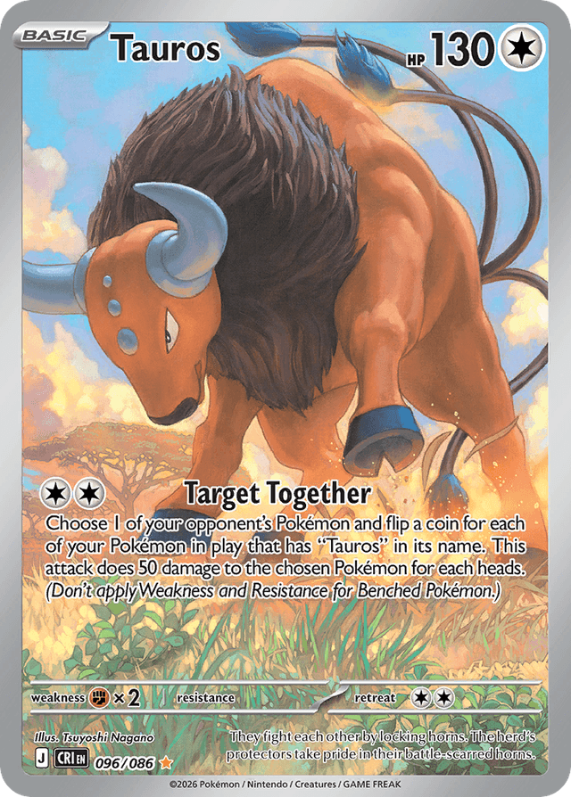 Carta Tauros 96/122 do set Chaos Rising — Pokémon TCG | Bynx