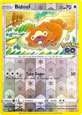 Carta Bidoof (Ditto) do set Pokemon GO — Pokémon TCG | Bynx