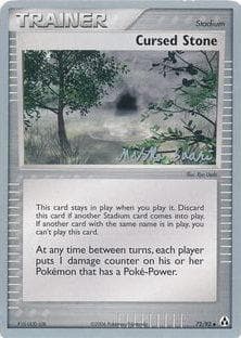 Carta Cursed Stone 06/25 do set World Championship 2006: Suns & Moons — Pokémon TCG | Bynx