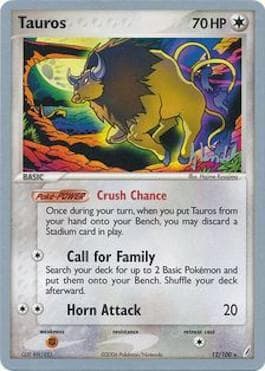 Carta Tauros 13/29 do set World Championship 2008: Empotech — Pokémon TCG | Bynx