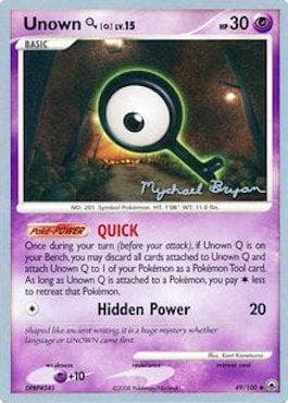 Carta Unown Q 07/24 do set World Championship 2010: Happy Luck — Pokémon TCG | Bynx