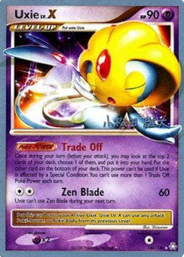 Carta Uxie LV.X 11/30 do set World Championship 2010: LuxChomp of the Spirit — Pokémon TCG | Bynx
