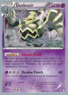 Carta Dusknoir 03/24 do set World Championship 2014: Trevgor — Pokémon TCG | Bynx