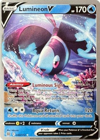 Carta Lumineon-V 009/24 do set World Championship 2022: ADP — Pokémon TCG | Bynx