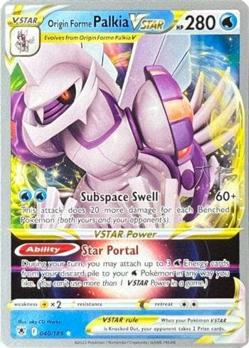 Carta Origin Forme Palkia-VSTAR 001/30 do set Coleção BR — 22D — Pokémon TCG | Bynx